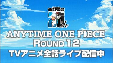 ＜全話無料ライブ配信！＞TVアニメ『ONE PIECE』生配信「ANYTIME ONE PIECE」 ROUND12