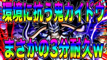 鬼カイドウで環境に抗え‼️まさか3分耐久できるとはwかなりキツくなっただがそれがいい【バウンティラッシュ】