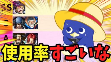 【バウンティラッシュ】サボ環境のキャラ使用率！とあるキャラが激減ｗ