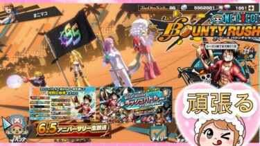 【耐久枠/まこマコ 】　ONE PIECE バウンティラッシュ ② 喜怒哀楽が激しいのでご注意を!!