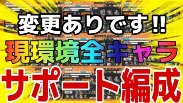 変更あり‼︎現環境キャラのガチ最強サポート編成‼︎【バウンティラッシュ】